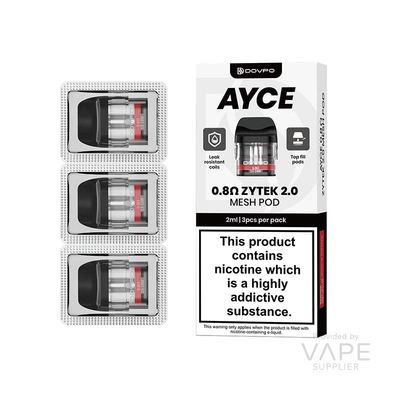 Dovpo Ayce Zytek 2.0 2ml Replacement Pods 3 Pack