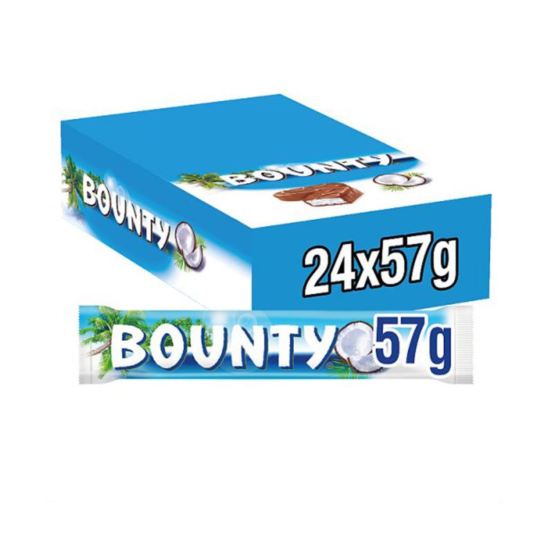 Bounty Chocolate Bar 57g (EU Stock, English Text)