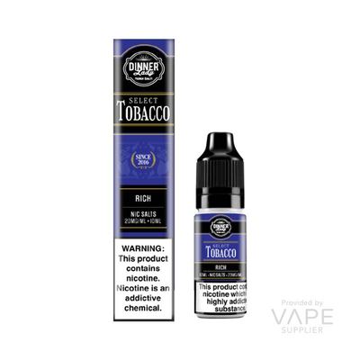 Dinner Lady Select Tobacco Nic Salt 10mg