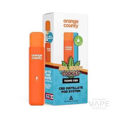 Orange County 1ml 750mg (75%) CBD Vape Device
