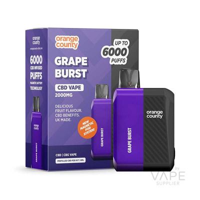 Orange County CBD/CBG 2000mg (10%) 6000 Puff Vape Device