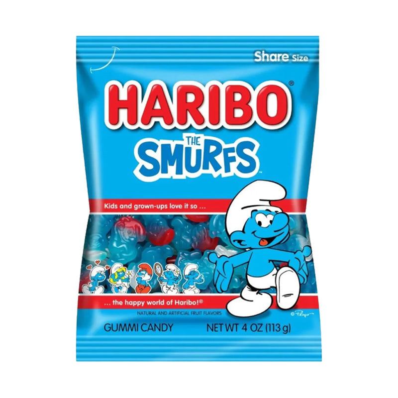 Haribo Smurfs 142g RRP £2.49 LABELS
