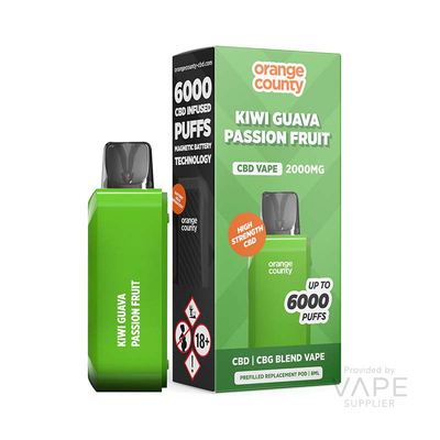 Orange County CBD/CBG 2000mg (10%) 6000 Puff Vape Pod