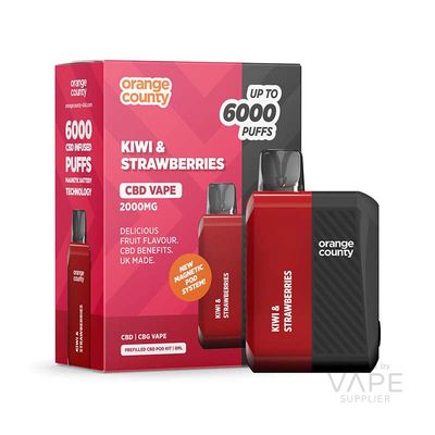 Orange County CBD/CBG 2000mg (10%) 6000 Puff Vape Device