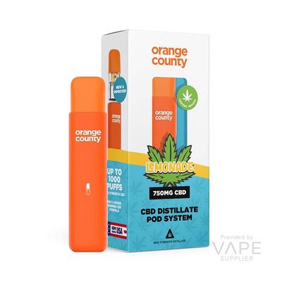 Orange County 1ml 750mg (75%) CBD Vape Device
