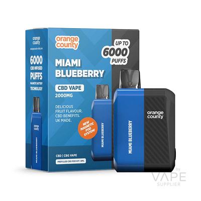 Orange County CBD/CBG 2000mg (10%) 6000 Puff Vape Device
