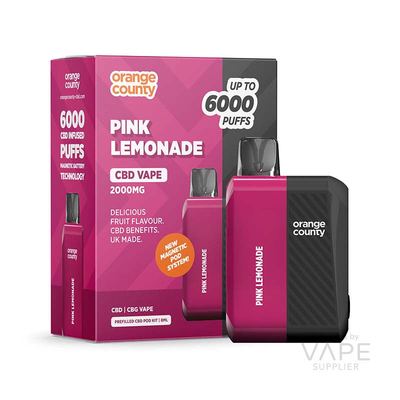 Orange County CBD/CBG 2000mg (10%) 6000 Puff Vape Device