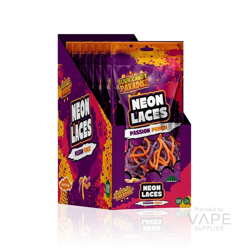 Candy Paradise (Halal) Neon Laces 130g RRP £1.00