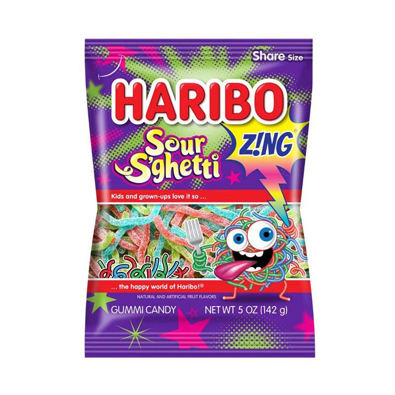 Haribo Sour S'Ghetti 5oz RRP £2.49 LABELS