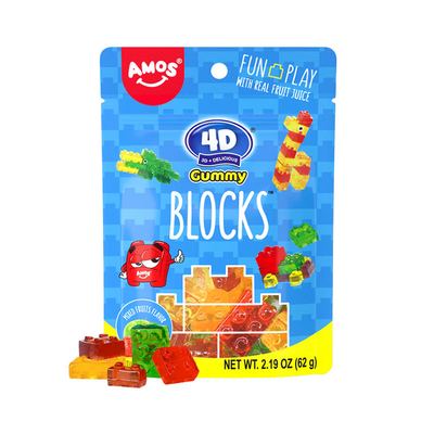 Amos 4D Fruit Gummy 65g