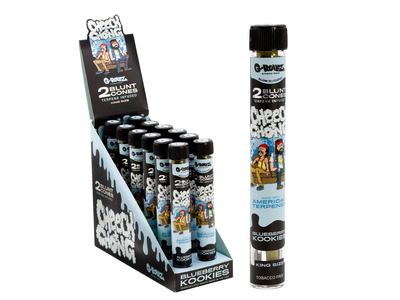 G-ROLLZ Cheech & Chong Terpene Blunt Cones 12 pack (2 Cones per Pack) Blueberry Kookies