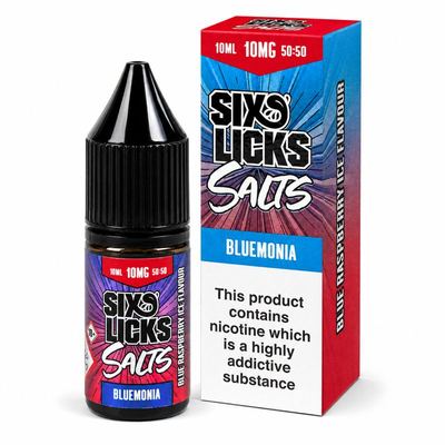 Six Licks 10mg Nic Salts New Packaging