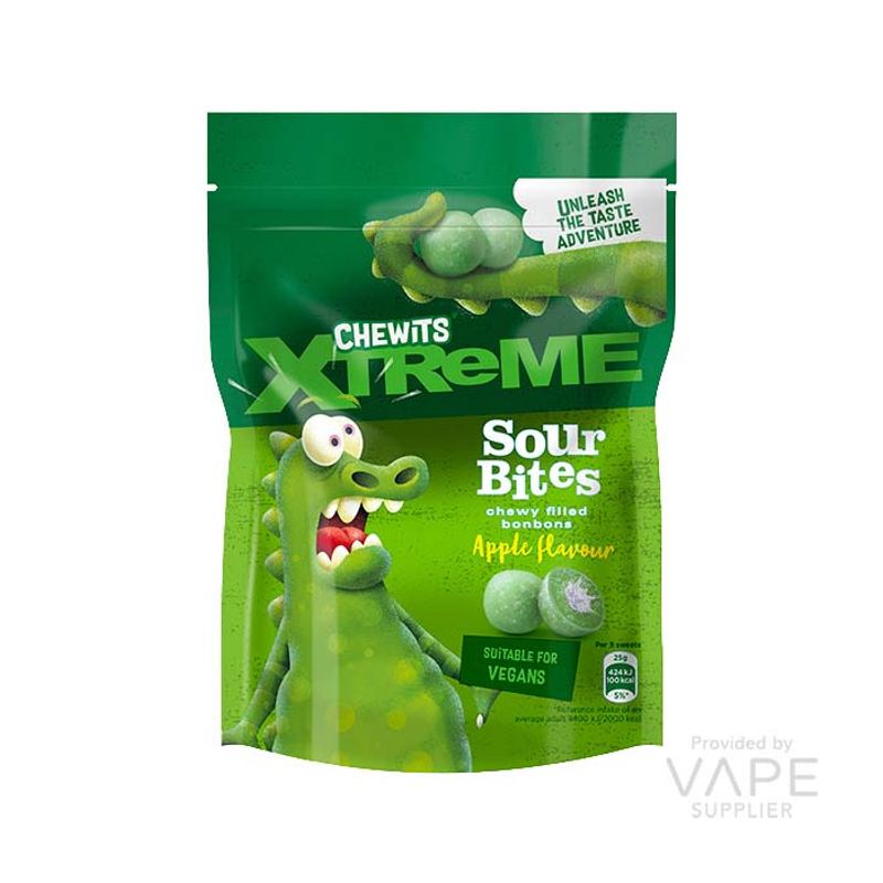 Chewits Extreme Apple Sour Bites 115g RRP £1.25