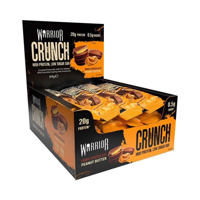 Warrior Crunch Dark Chocolate Peanut Butter Halal 64g 64g RRP £2.00