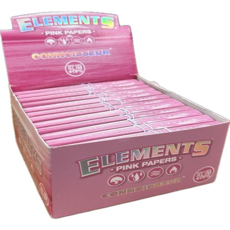 Elements Connoisseur Pink Kingsize Slim & Tips