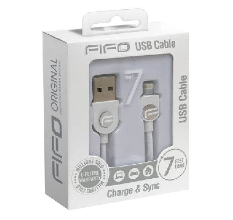 FIFO Colours 7 Foot USB for iPhone RRP £8.99