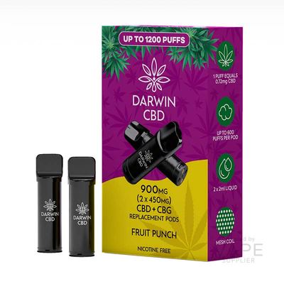 Darwin CBD+CBG 900mg (2 x 450mg) Prefilled Pods
