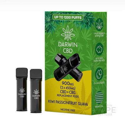Darwin CBD+CBG 900mg (2 x 450mg) Prefilled Pods