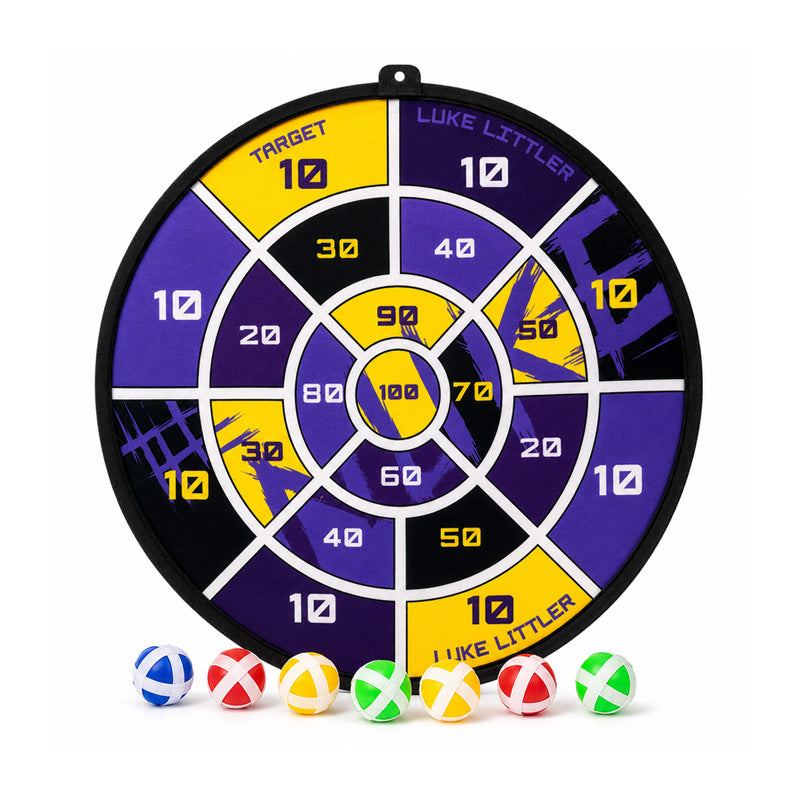 Target - Luke "The Nuke" Littler - Sticky Ball Fabric Dartboard Set RRP £9.99