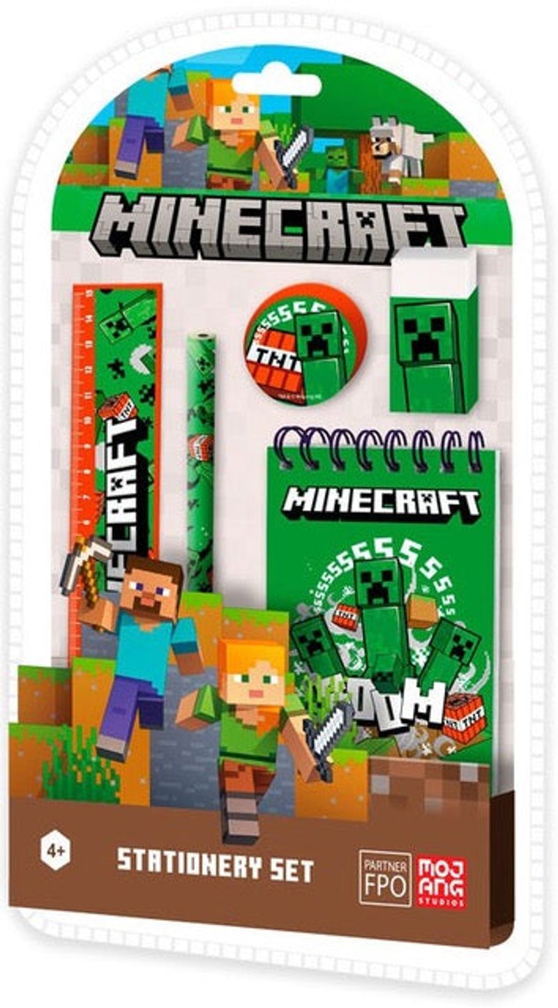 Minecraft Stationery Set 5 Pack