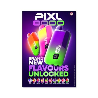 PIXL 8000 10 New Flavours Poster