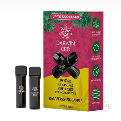 Darwin CBD+CBG 900mg (2 x 450mg) Prefilled Pods