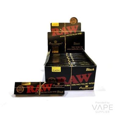 Raw Black Connoisseur Kingsize Slim & Tips