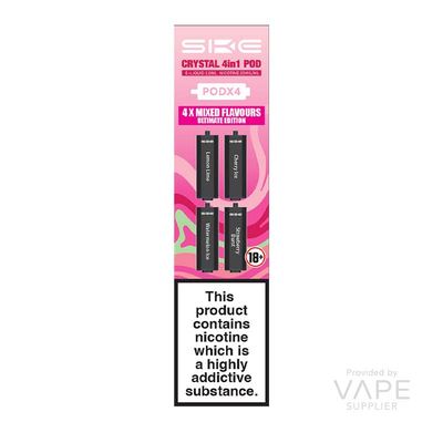 SKE Crystal 4-in-1 2400 Mixed Flavour Prefilled Pods