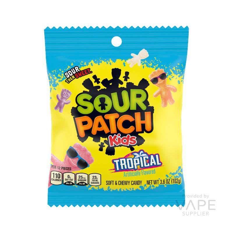 Sour Patch Kids Tropical Peg Bag 101g - LABELS