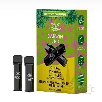 Darwin CBD+CBG 900mg (2 x 450mg) Prefilled Pods