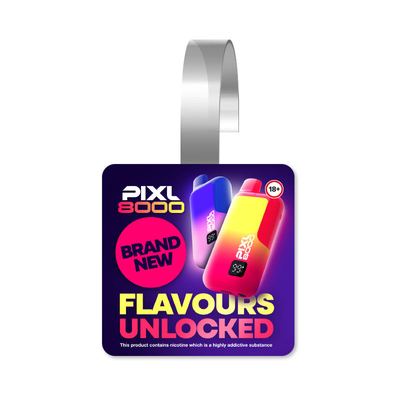 PIXL 8000 10 New Flavours Till Wobbler