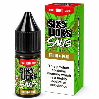Six Licks 10mg Nic Salts New Packaging