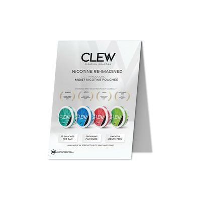 Clew Tent Card