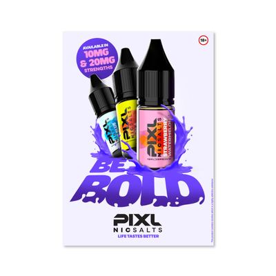 PIXL Nic Salts Be Bold (Light) Poster