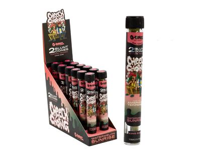 G-ROLLZ Cheech & Chong Terpene Blunt Cones 12 pack (2 Cones per Pack) Watermelon Sunrise