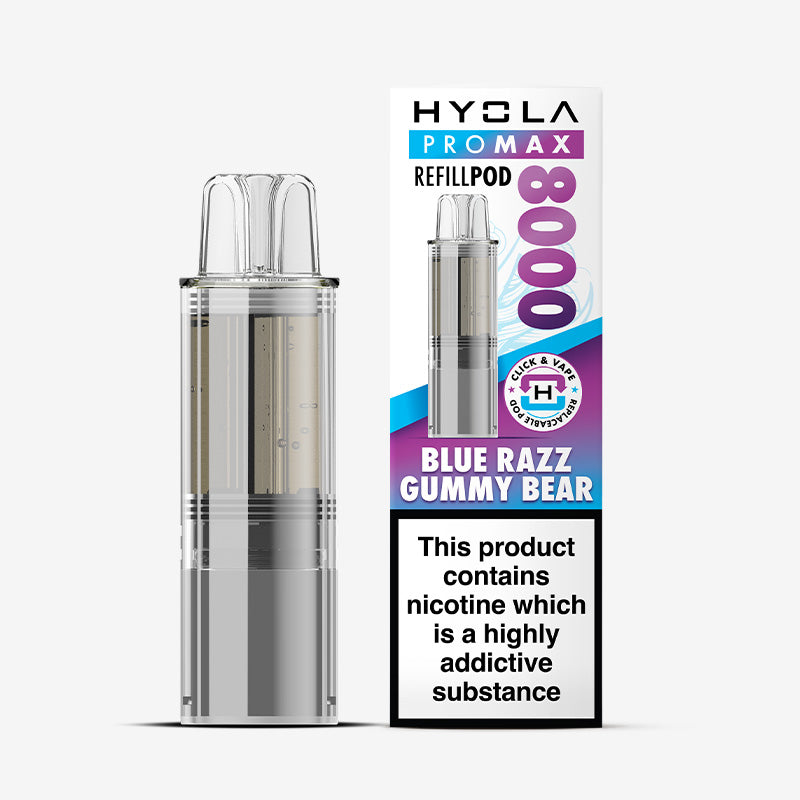 Hyola Pro Max 8000 Blue Razz Gummy Bear Prefilled Pod
