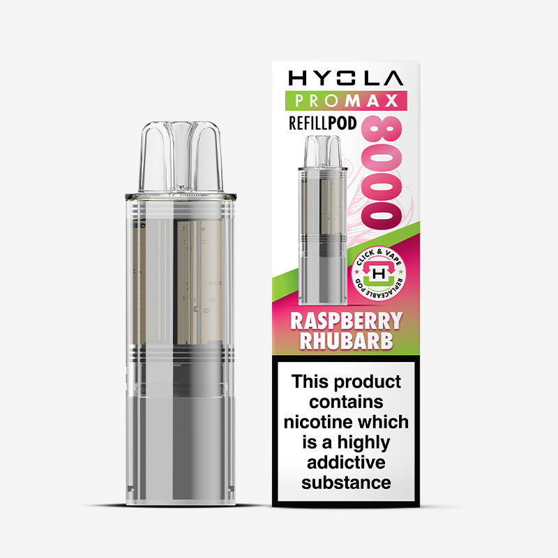 Hyola Pro Max 8000 Raspberry Rhubarb Prefilled Pod