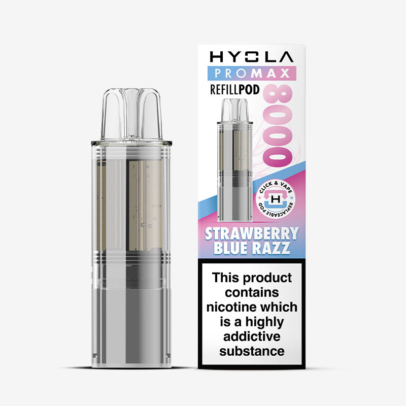 Hyola Pro Max 8000 Strawberry Blue Razz Prefilled Pod