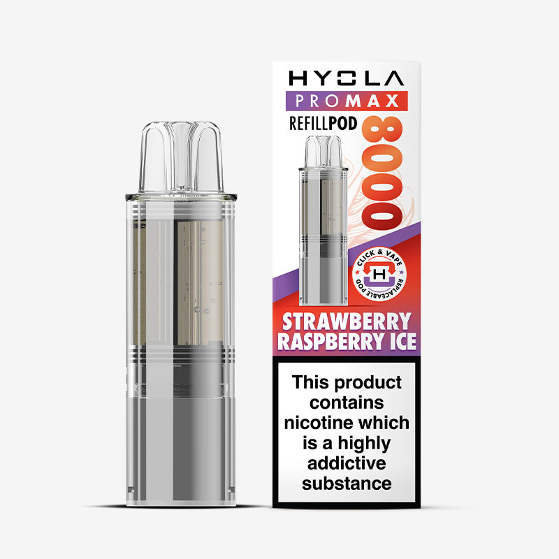 Hyola Pro Max 8000 Strawberry Raspberry Prefilled Pod