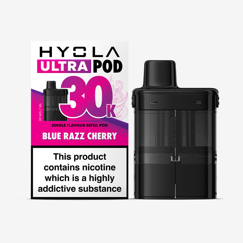 Hyola Ultra 30K Blue Razz Cherry Prefilled Pod