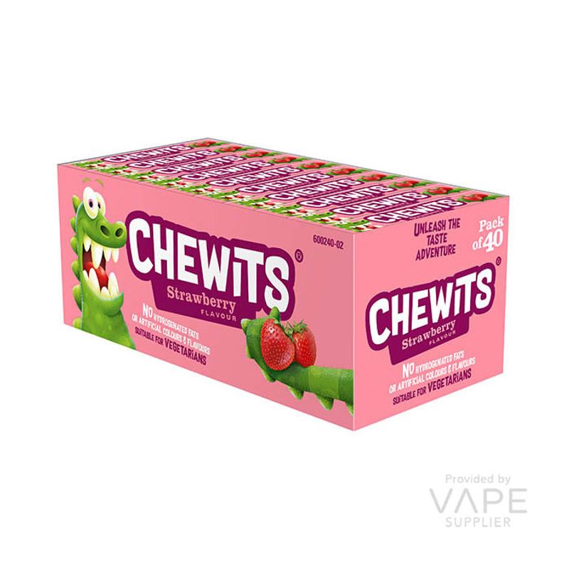Chewits Strawberry Stick Pack 40 x 30g
