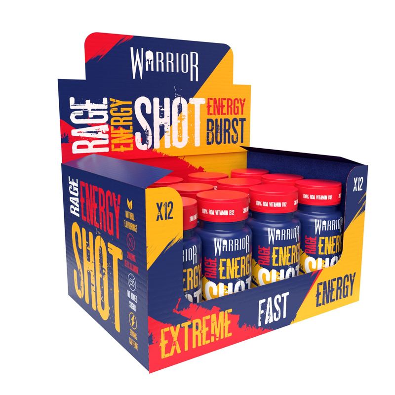 Warrior Rage Energy Shot Energy Burst Halal 64g RRP £1.50